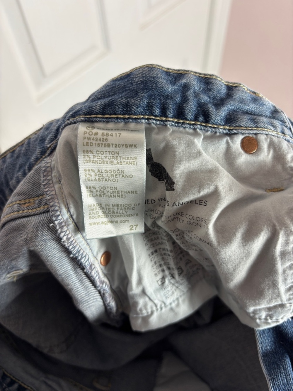 AG Adriano Goldschmied Ex-Boyfriend Slouchy Slim Jeans Women's Size 27 Medium Wa - Picture 7 of 9